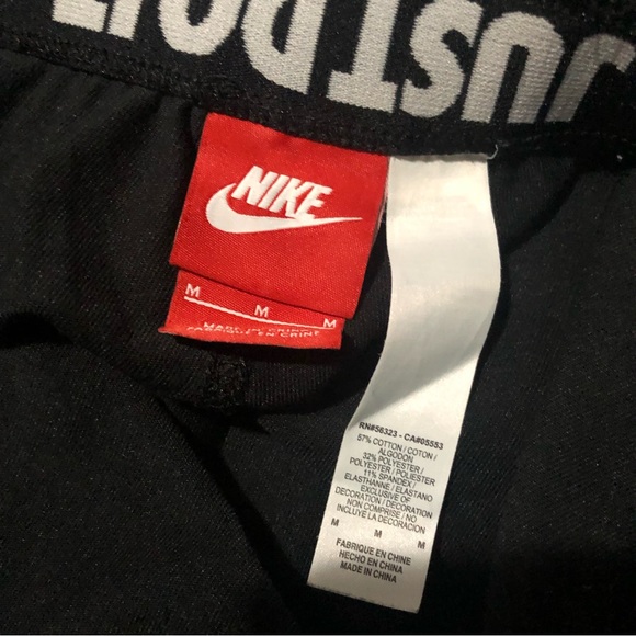 Nike International Women Leggings Polka Dot Sz Medium Black Gray. - Picture 7 of 7